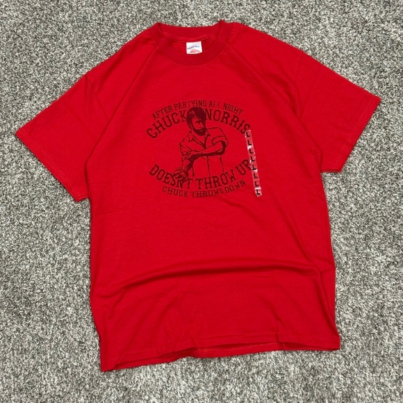 tennessee river Other - NWT VTG Y2K Tennessee River Chuck Norris Throws Down Funny T-Shirt Mens Large